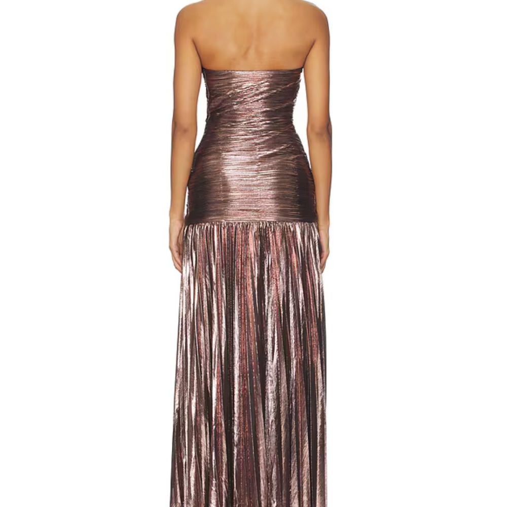 Retrofete Aelita Dress in Metallic Mauve - Picture 2 of 4